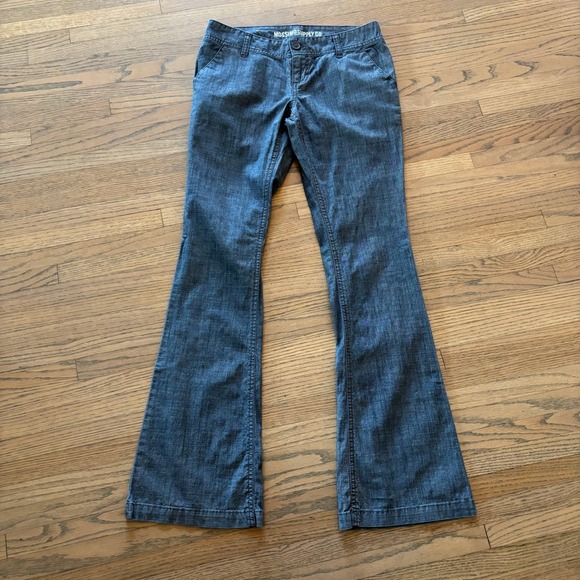 Mossimo Supply Co. Denim - Mossimo Supply Co Womens Blue Flare Leg Low Rise Pants Size 5 Fit 6 Y2K Boho